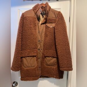 Obermeyer Brown Sherpa Jacket size medium